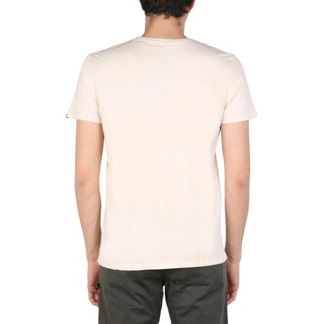 alpha industries logo print t-shirt