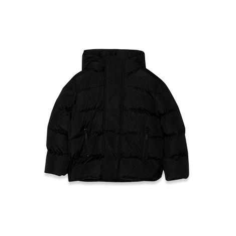 dsquared hooded down jacket with logoed lettering