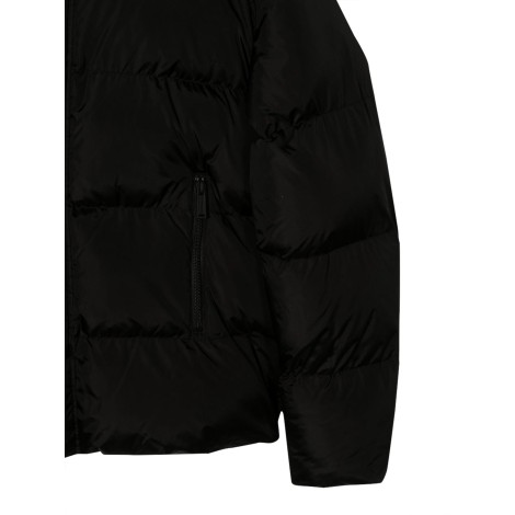 dsquared hooded down jacket with logoed lettering