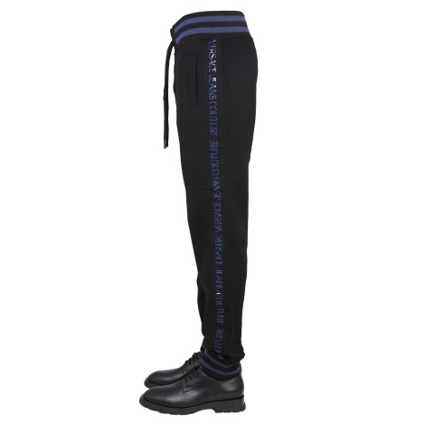 versace jeans couture jogging pants with elastic