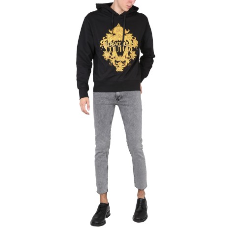 versace jeans couture logo hoodie