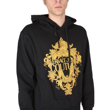 versace jeans couture logo hoodie