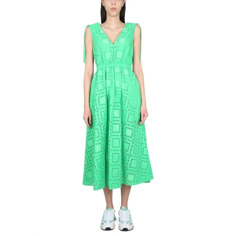 msgm cotton blend dress