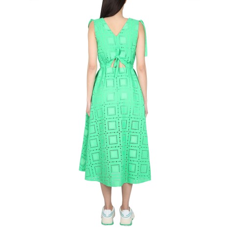 msgm cotton blend dress