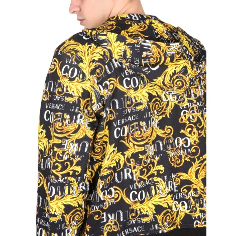 versace jeans couture sweatshirt with baroque logo