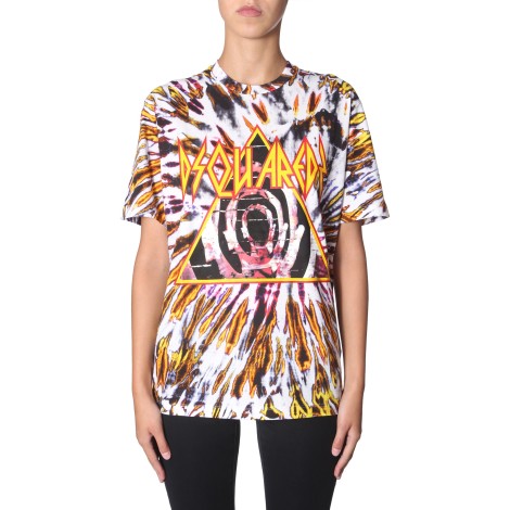 dsquared tie and dye print t-shirt