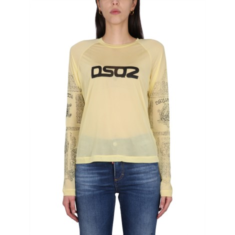 dsquared logo print t-shirt