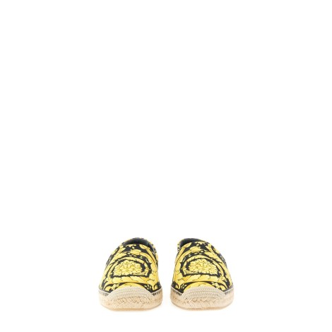 versace espadrilles with baroque print