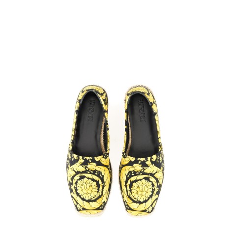 versace espadrilles with baroque print