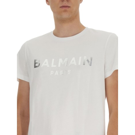 balmain logo print t-shirt