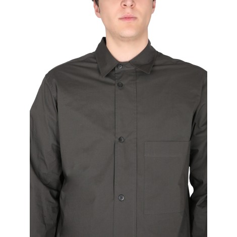 margaret howell offset placket shirt