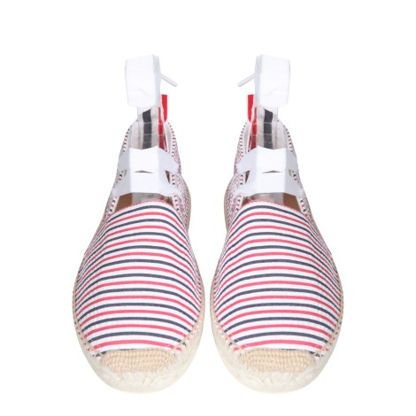 thom browne seersucker cotton espadrilles