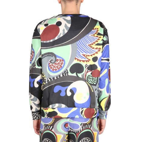 moschino psychedelic print sweatshirt