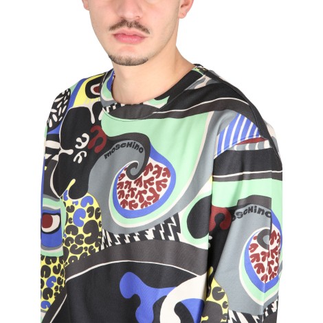 moschino psychedelic print sweatshirt