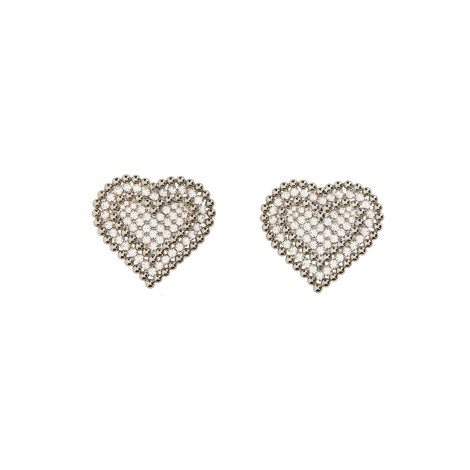 alessandra rich heart earrings