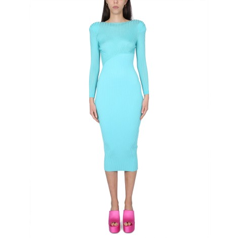 self-portrait aqua midi dress