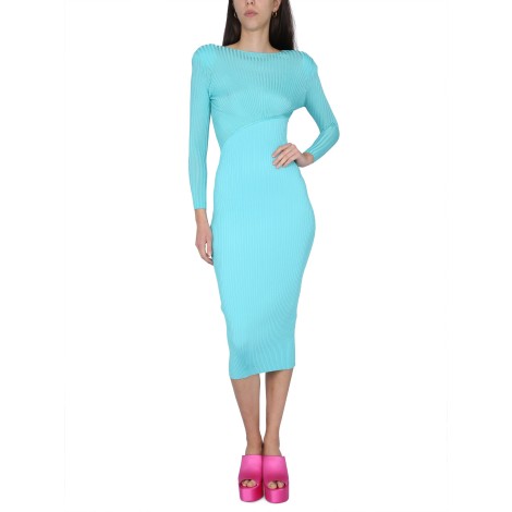 self-portrait aqua midi dress