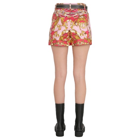 moschino shorts with teddy print