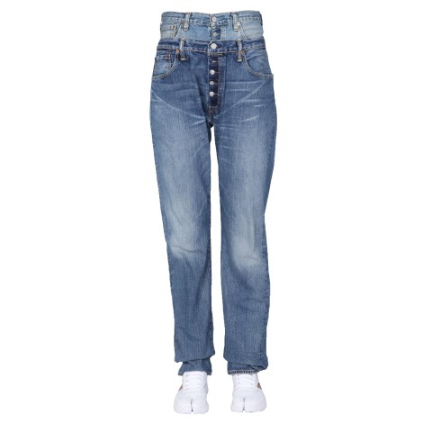 1/off double waist jeans