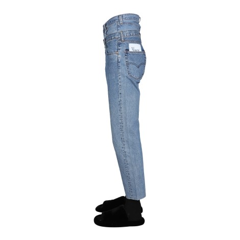 1/off double waist jeans