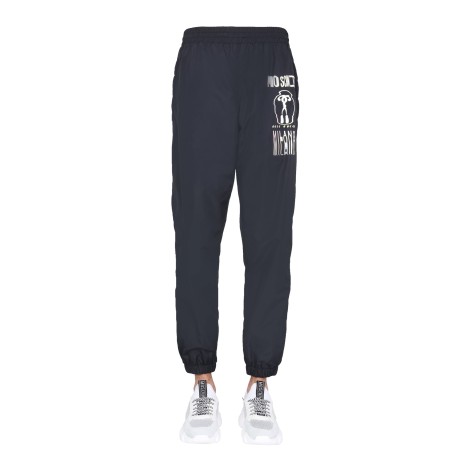 moschino nylon jogging pants