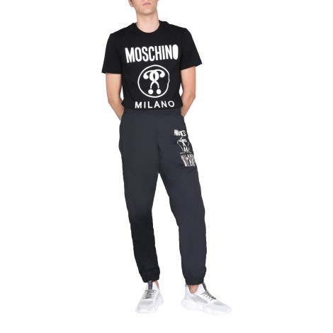 moschino nylon jogging pants