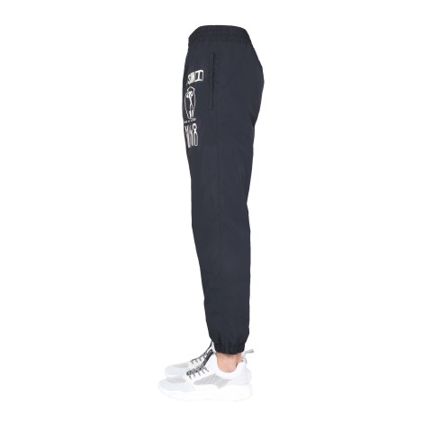 moschino nylon jogging pants