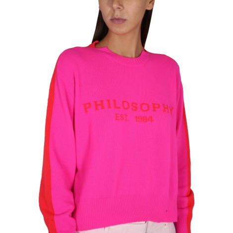 philosophy di lorenzo serafini jersey with logo embroidery