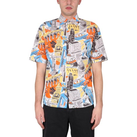 moschino city print shirt