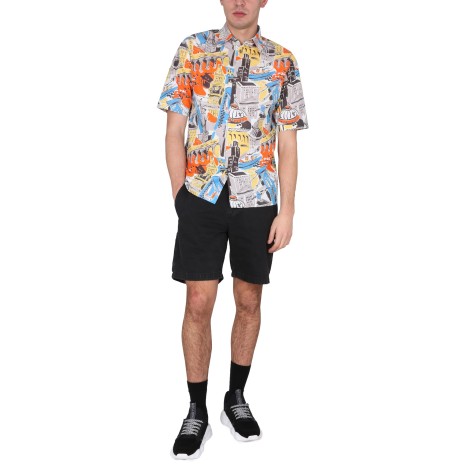 moschino city print shirt