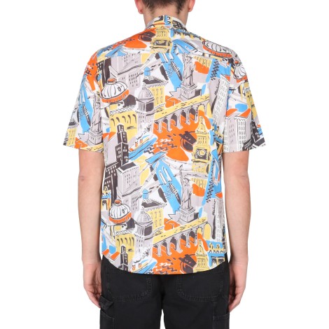 moschino city print shirt