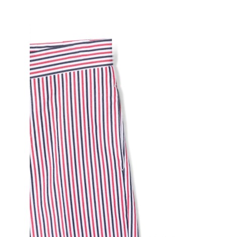 thom browne classic backstrap short in seersucker stripe