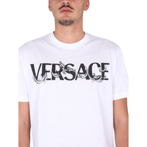 versace t-shirt with baroque logo