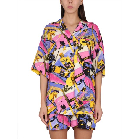 palm angels miami mix print shirt