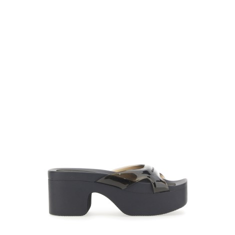 alexander wang platform sandal with square toe