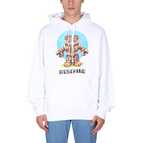 moschino teddy print sweatshirt