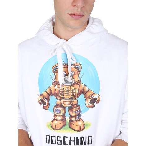 moschino teddy print sweatshirt