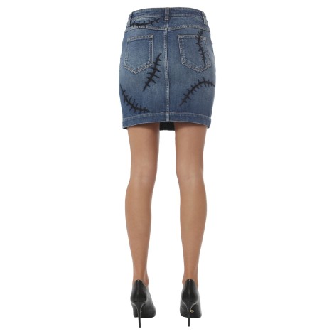 moschino denim skirt