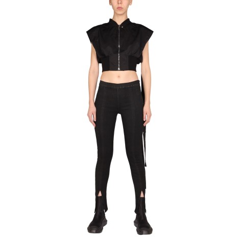 rick owens drkshdw slittfront leggings