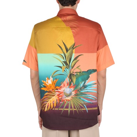 etro photo print shirt