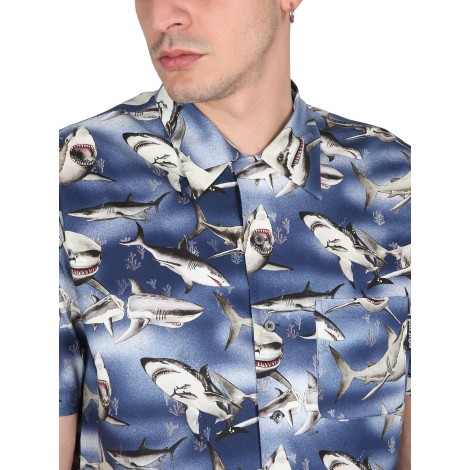 palm angels sharks bowling shirt