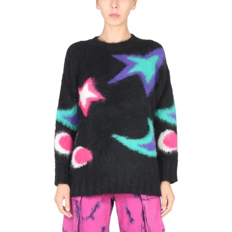 msgm jersey with stars motif