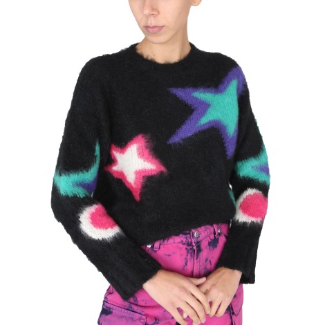 msgm jersey with stars motif