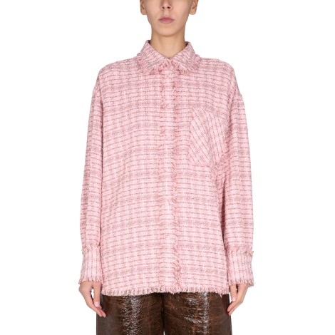 msgm oversize fit shirt