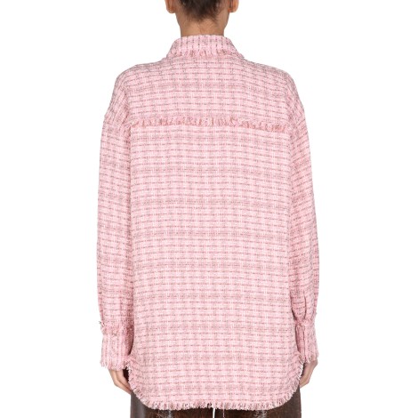 msgm oversize fit shirt