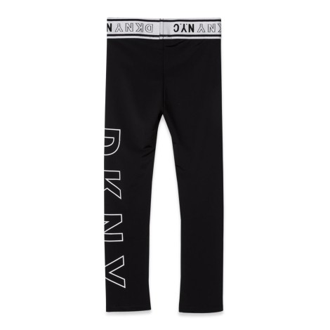 dkny leggings con stampa