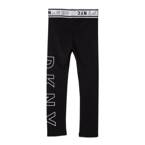 dkny leggings con stampa