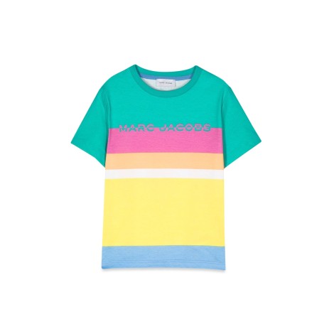 marc jacobs mc stripes and logo t-shirt