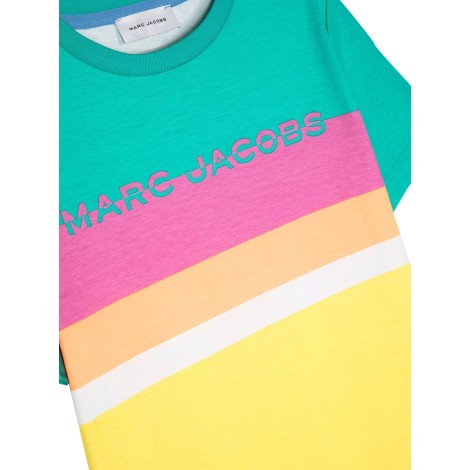 marc jacobs mc stripes and logo t-shirt