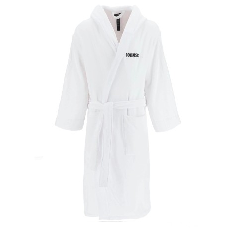 dsquared bathrobe with logo